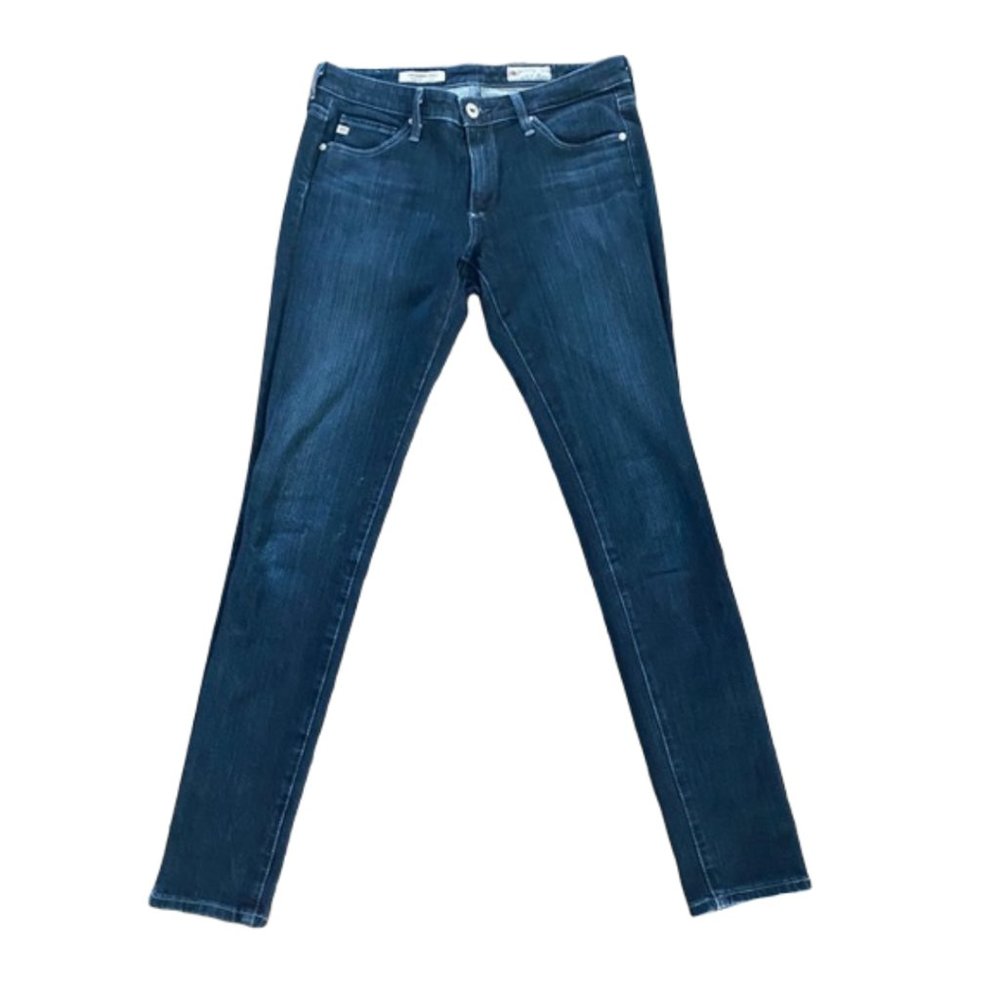 AG Denim Legging Ankle Super Skinny Jean Dark Wash - Picture 3 of 7